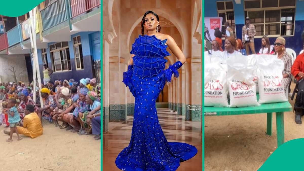 Video of May Edochie As She Visits Makoko to Celebrate Her Birthday With the Less-Privileged