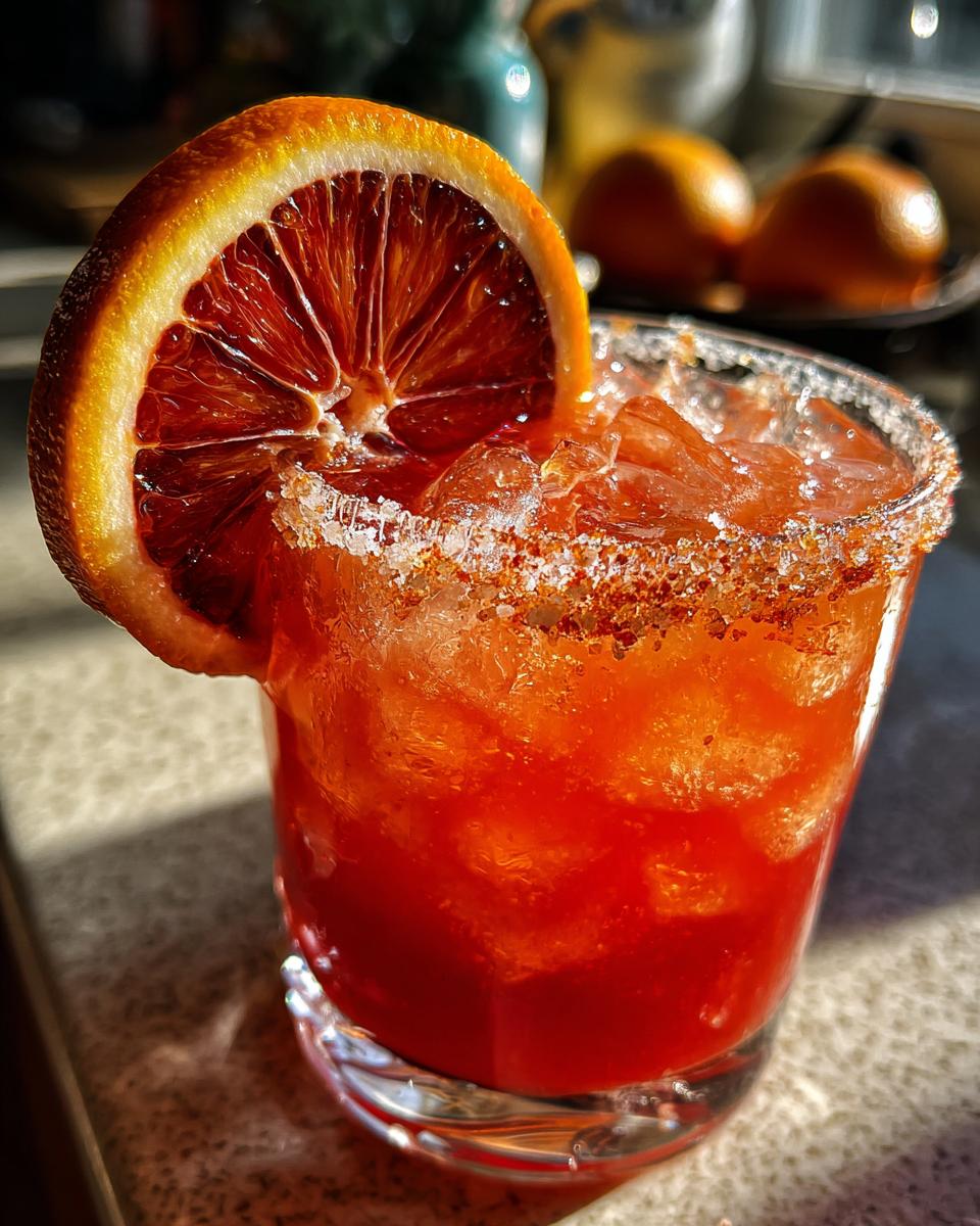 blood orange margarita cocktail recipe - detail 1