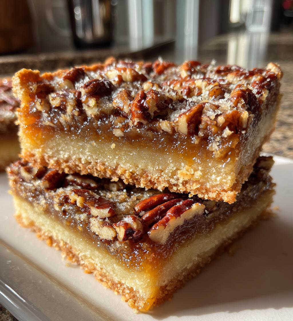pecan butter tart squares - detail 1